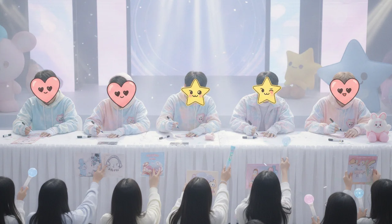 group fan sign event