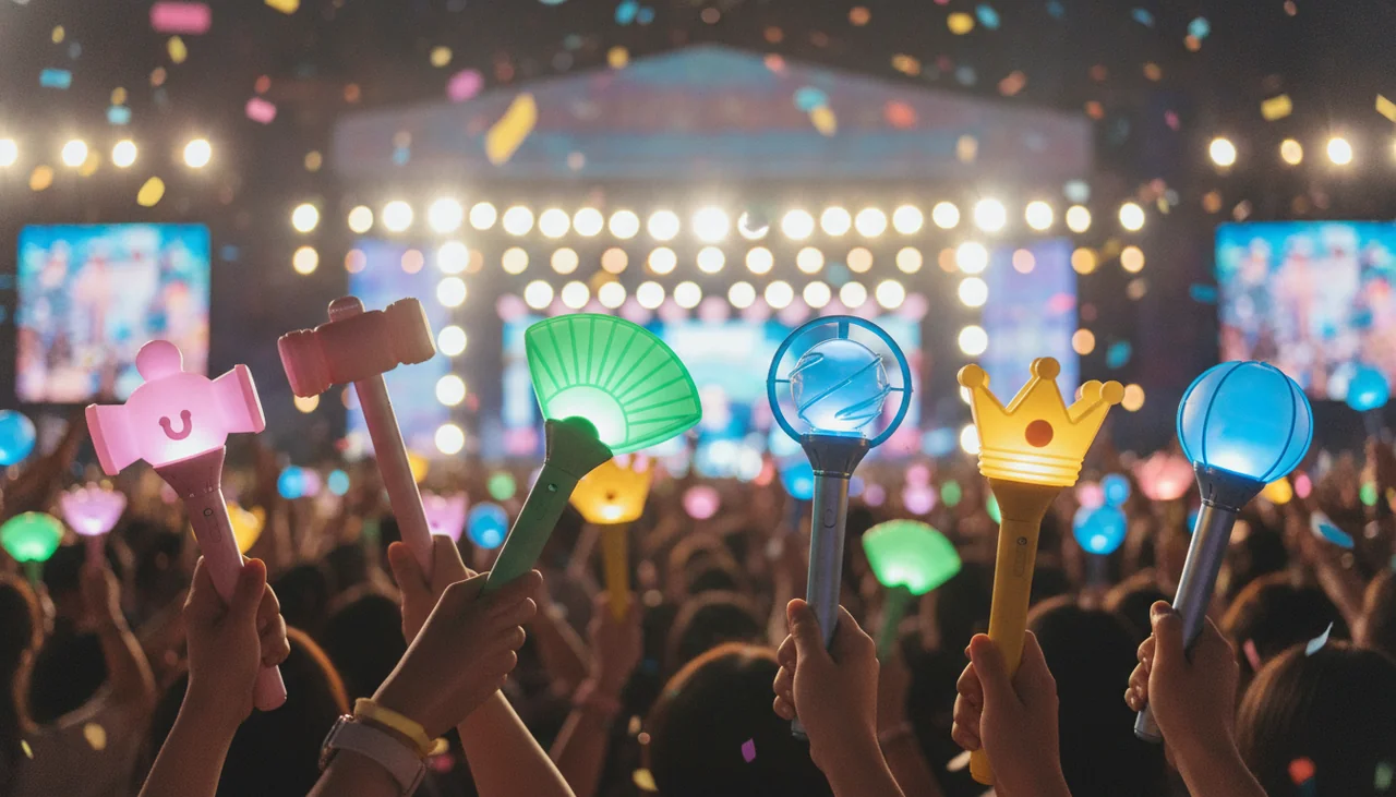 K-pop concert lightsticks