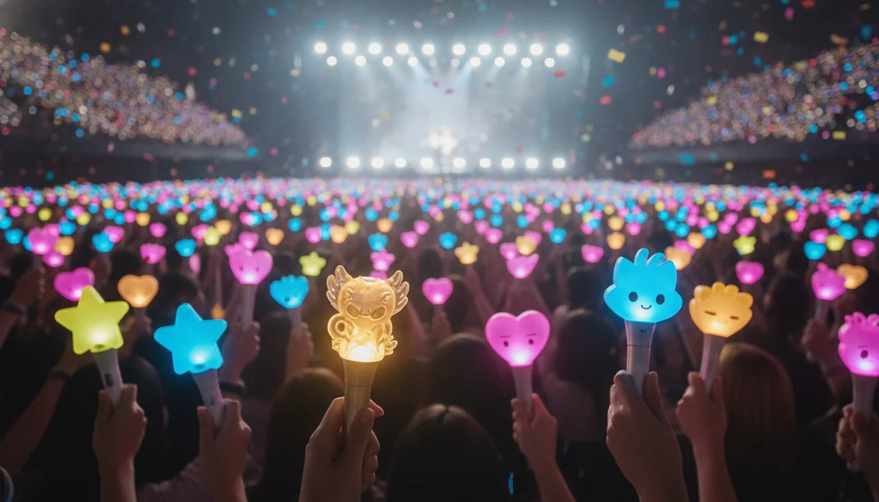 K-pop concert lightsticks