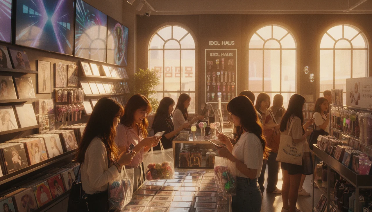 K-Pop fans shopping at Idol Haus