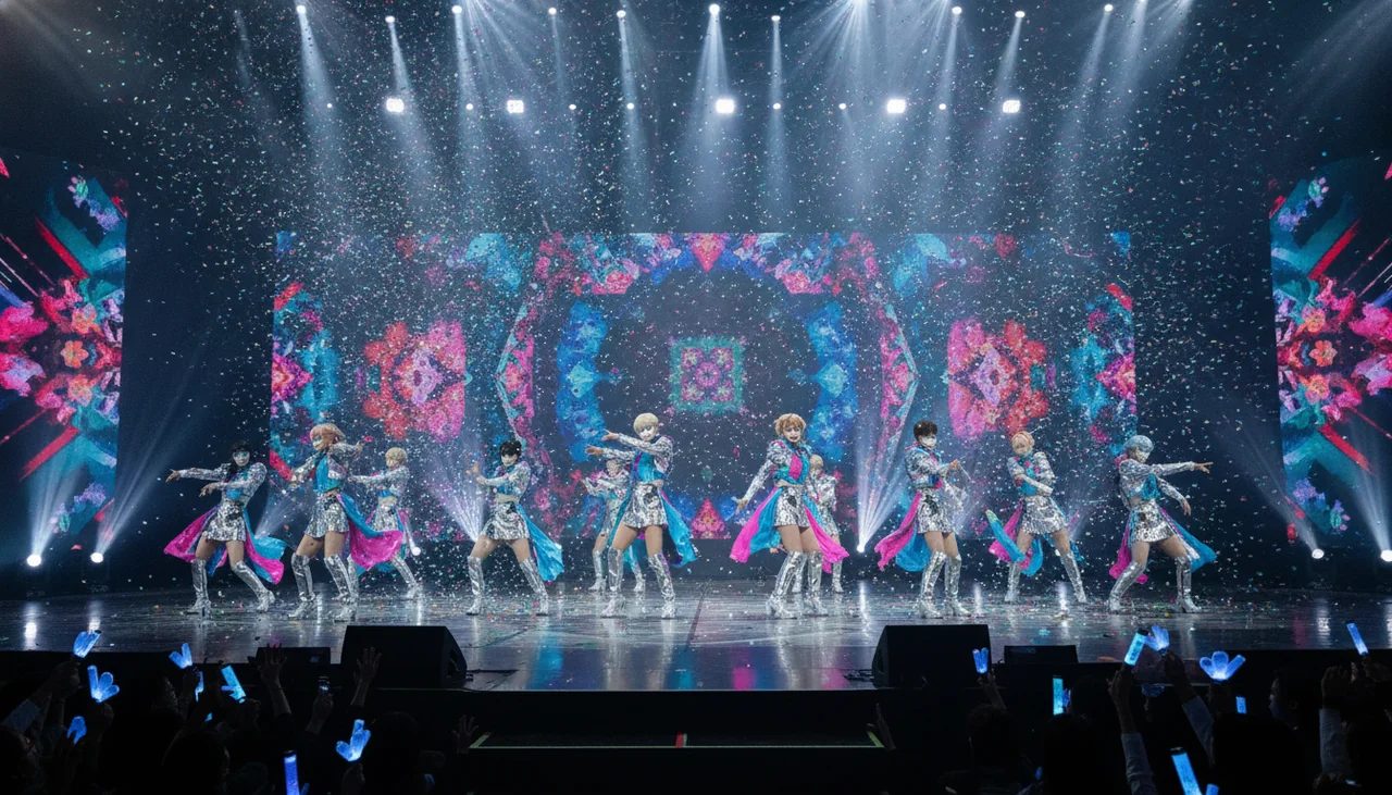 K-pop idols stage