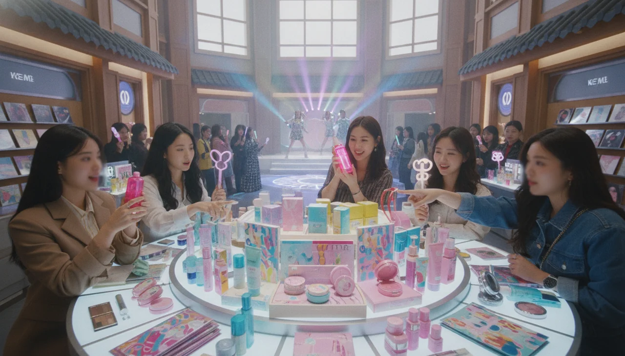 people shopping for K-beauty products