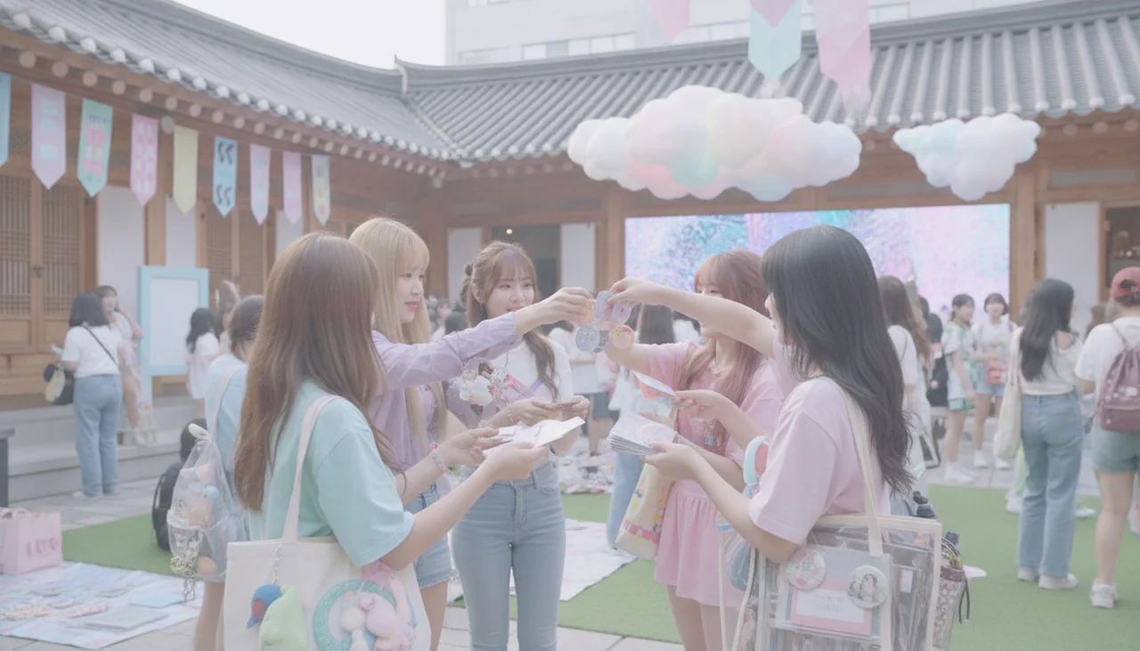 fans trading merchandise