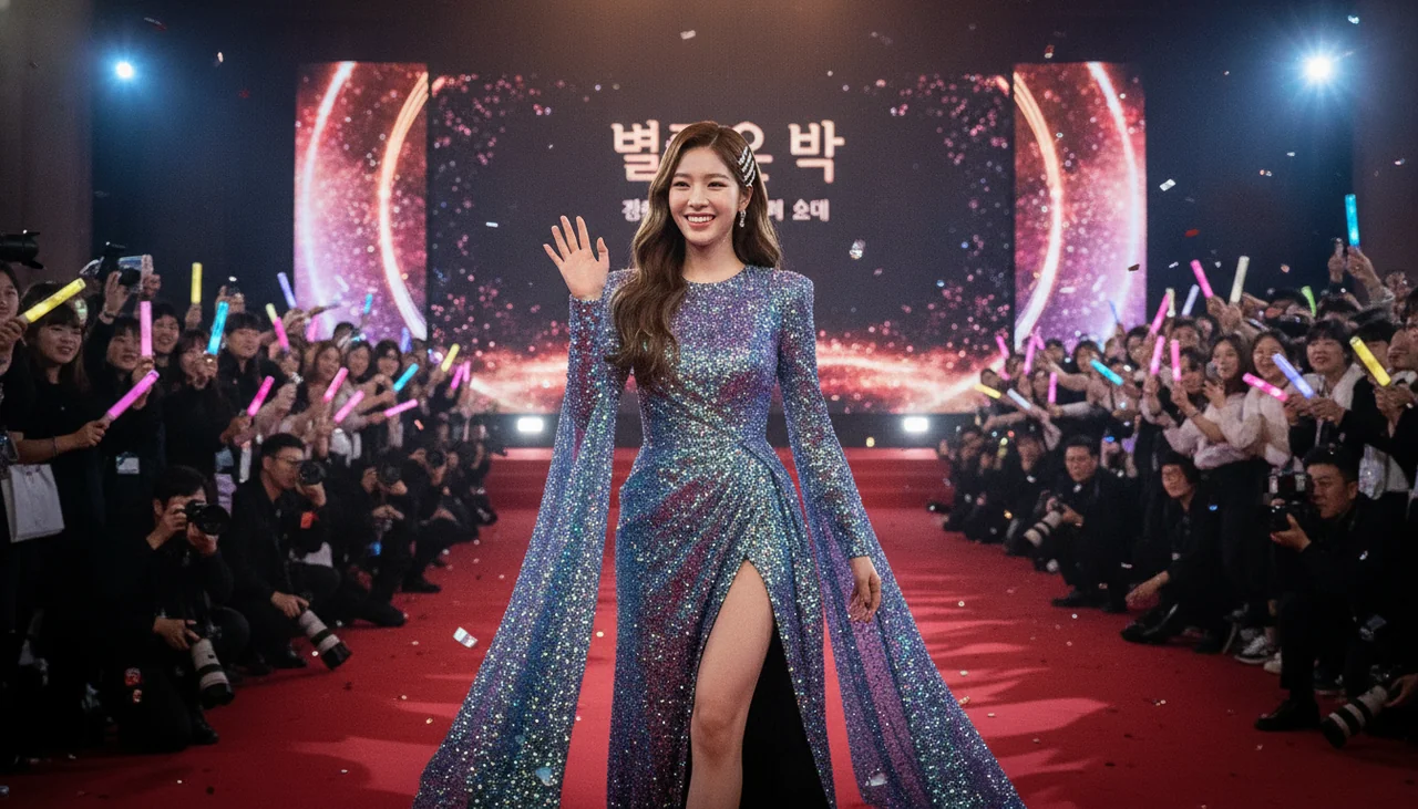 K-pop idol on red carpet