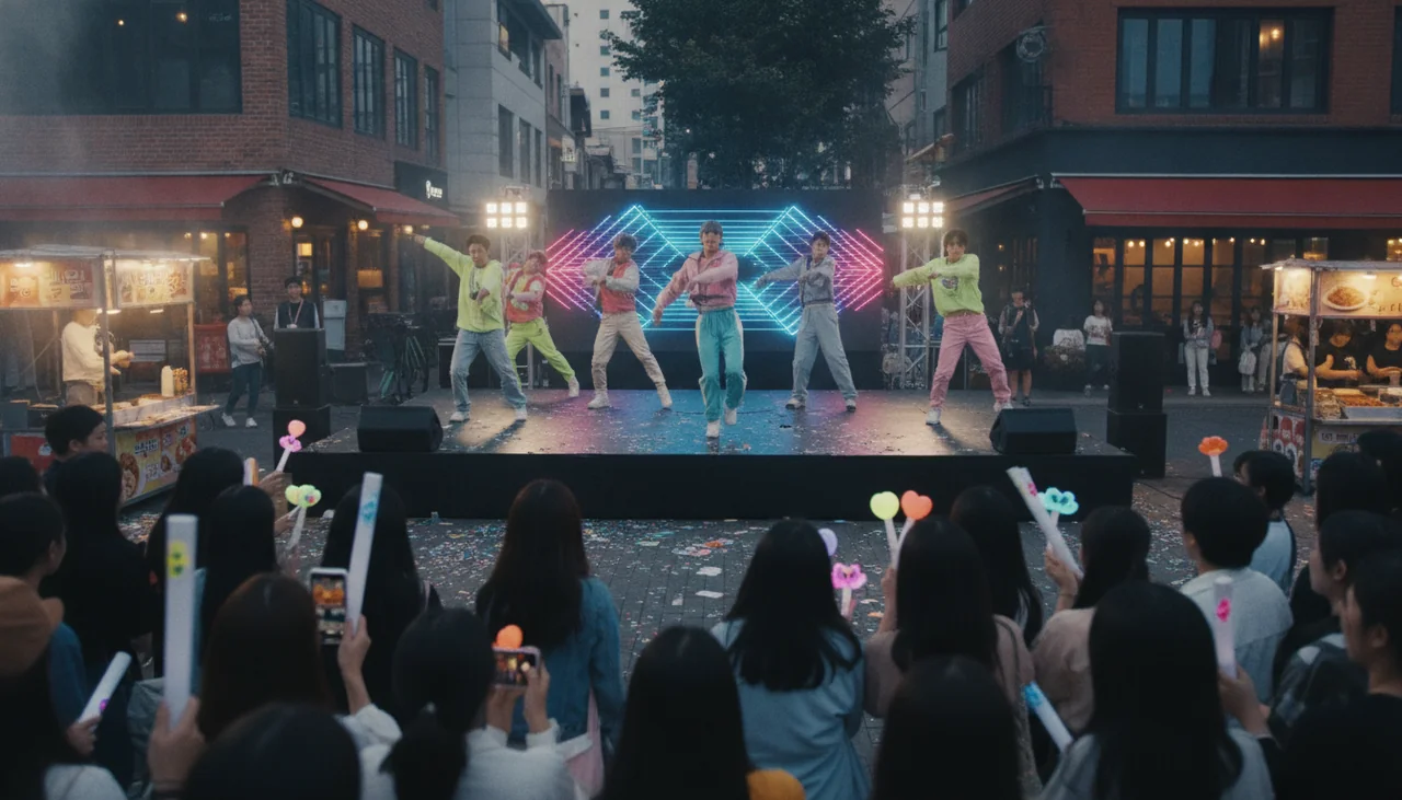 NOWZ busking performance